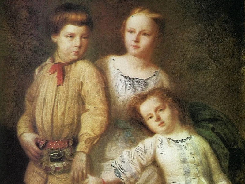 1829-Franciszek Tepa - Artur, Róża e Zofia Potocki 1855